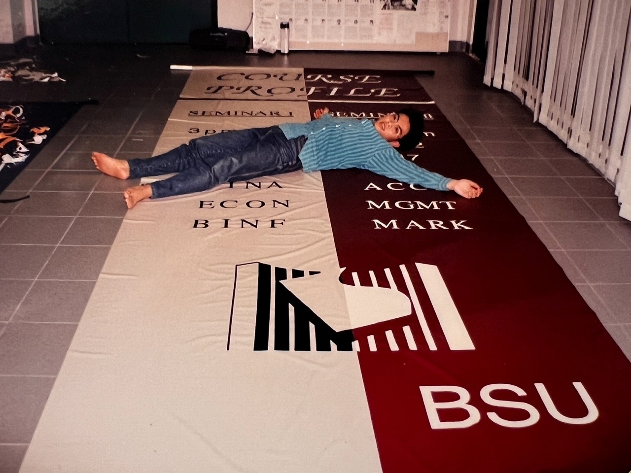 The first BSU banner